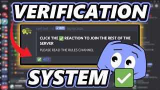 How to make a Discord verification system 2021 [upl. by Eniluqaj]