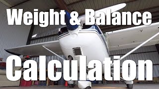 Cessna 172  Weight and Balance Calculation [upl. by Kcirredal]