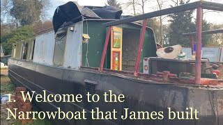 1 Welcome to the narrowboat that James built [upl. by Aipotu158]