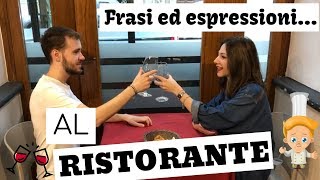 Dialogo al ristorante parole ed espressioni  Italian Restaurant Dialogue [upl. by Norud]