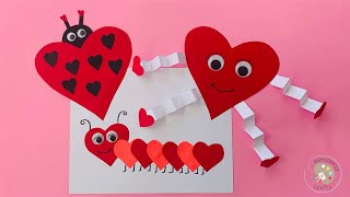 3 Easy Valentines Crafts  Valentines Crafts for Kids  Easy Paper Crafts  Heart Crafts for Kids [upl. by Avilla]