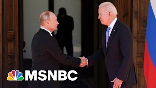 Biden Putin Shake Hands Ahead Of Summit In Geneva  MSNBC [upl. by Dhar]