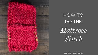 How to Do the Mattress Stitch [upl. by Nichol151]