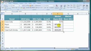 How To Calculate Market Share in Excel [upl. by Favian]