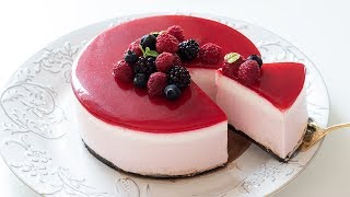 ラズベリーレアチーズケーキの作り方 NoBake Raspberry Cheesecake｜HidaMari Cooking [upl. by Irafat141]