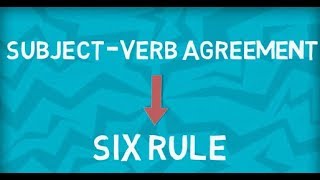 SubjectVerb Agreement  Six important Rules  Part 2 [upl. by Brooke695]