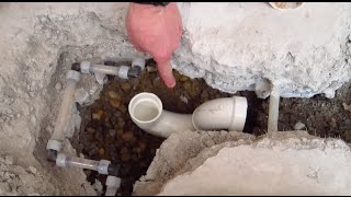 How to Install Shower Drain Pipe Part 1 [upl. by Cinnamon]