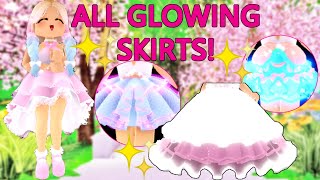 ALL GLOW In The Dark Skirts In Royale High  Royale High All Glowing Skirts [upl. by Winnie]