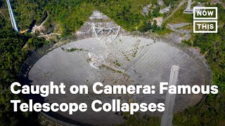 Telescope Collapses at Arecibo Observatory in Puerto Rico  NowThis [upl. by Xino]