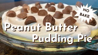 No Bake Peanut Butter Pudding Pie [upl. by Gwenni915]