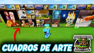 COMO HACER CUADROS DE ARTE EN MINECRAFT  APRENDIENDO MINECRAFT 25 [upl. by Early555]