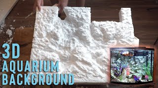 Building a 3D ROCK BACKGROUND for your aquarium [upl. by Elocel462]