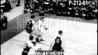 HISTORIC BASKETBALL FOOTAGE 1950 [upl. by Rhodes]