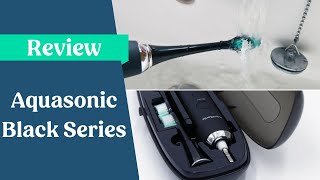 AquaSonic Black Series Electric Toothbrush Review USA [upl. by Anyal941]