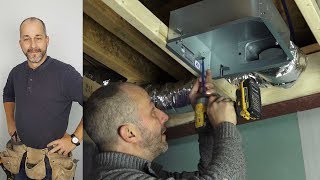 How To Install A Bathroom Fan And Exhaust [upl. by Giana829]