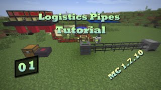 Logistics Pipes Tutorial  1  HUD Glasses amp Pipe Controller [upl. by Rbma]