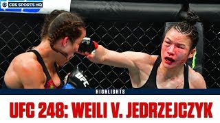 UFC 248 Zhang Weili defeats Joanna Jedrzejczyk by split dec  Highlights amp Recap  CBS Sports HQ [upl. by Dene]