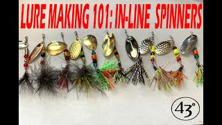 HOW TO MAKE YOUR OWN SPINNERS FOR TROUT  LURE MAKING 101 [upl. by Linzer]