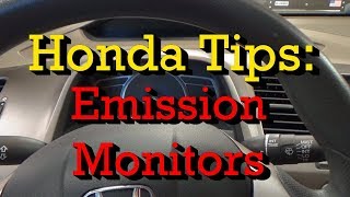 Honda Tips Easy Emission Monitors Check [upl. by Annoval]