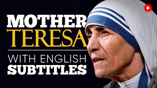 ENGLISH SPEECH  MOTHER TERESA Nobel Peace Prize Speech English Subtitles [upl. by Okkin459]