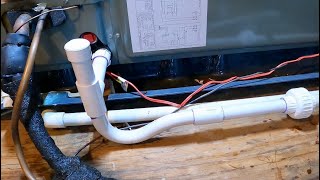 Installing AC Condensate Drain With Clean Out Port [upl. by Am]