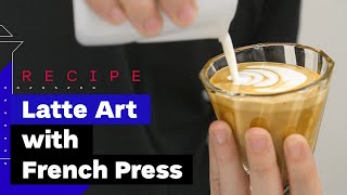 How To Make Cappuccino At Home with French Press [upl. by Atsirk933]