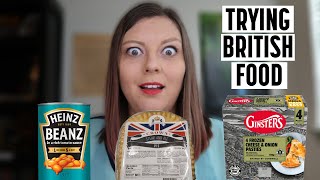 Americans Try British Food For the First Time [upl. by Fernas]