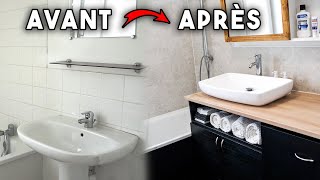 Rénovation Petite Salle de Bain ingénieuse [upl. by Dolf966]