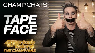 Tape Face Leaves Us Speechless With This Interview  Americas Got Talent The Champions [upl. by Feliks]