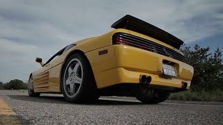 The 610 WHP TwinTurbo Flamespitting Ferrari 348 Challenge [upl. by Blayze]