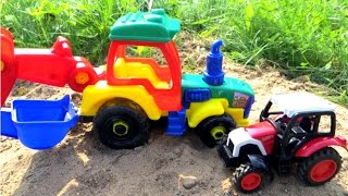 Tractors for children  Tractor videos for children Videos for kids [upl. by Anisamot]