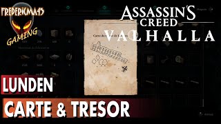 LOCALISATION CARTE amp TRÉSOR DE LUNDEN  ASSASSINS CREED VALHALLA [upl. by Alcus]