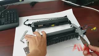 HP laserjet Pro M402dn how to printer fuser unit replace Remove fuser unit HP M402 printer [upl. by Graff]