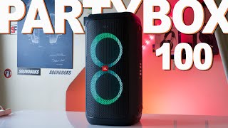 JBL Partybox 100 Review  Now I Cant Wait For The Partybox 110 [upl. by Tamah140]