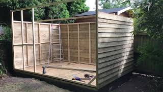 HOW TO BUILD A PENT SHED  Garden Shed Project  Part 2 [upl. by Halverson719]