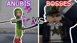 YBA Anubis vs All Bosses [upl. by Gregor]