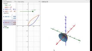 GEOGEBRA VOLUMEN MÉTODO DE ARANDELAS [upl. by Gloriana135]