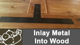 Inlaying Metal into Wood [upl. by Orodoet]