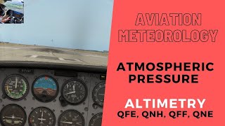 CPLATPL Aviation Meteorology  Atmospheric pressure  Altimeter  QFE QNH QFF QNE [upl. by Lot]