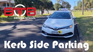 How to do Kerb Side Parking  Learn to Drive Sydney [upl. by Airyk]