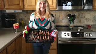 Cooking Bacon Wrapped Asparagus In The Oven  Keto  Easy Peasy [upl. by Annaik]