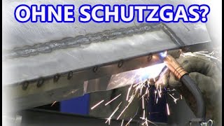 KFZ schweißen ohne Schutzgas mit Fülldraht ohne Gas [upl. by Ramso]