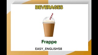 BEVERAGES VOCABULARY IN ENGLISH [upl. by Ardnuahc]