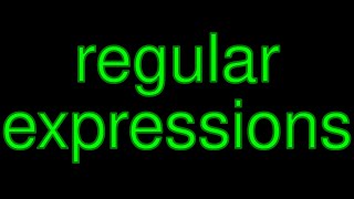 Regular Expressions Regex All the Basics [upl. by Metcalf816]