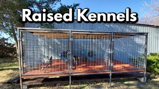 Professional Raised Dog Kennel build [upl. by Devy377]