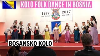 THE FAMOUS BALKAN FOLK DANCE KOLO  NARODNO KOLO U BOSNI  KOLO U BOSNA [upl. by Pepin]