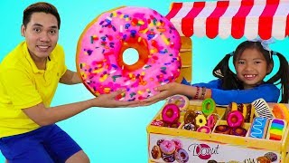 Wendy Pretend Play with Donut Bakery Shop Pretend Food Toys [upl. by Cyrie]