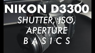 NIKON D3300 QUICK and EASY Manual Settings [upl. by Arak]