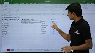 MS Excel  Name Range with Formulas [upl. by Ulane]