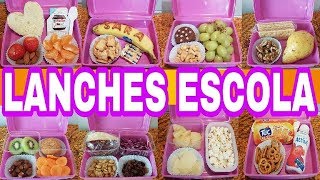 Preparando o lanche da escola  8 Opções de Lanches saudáveis [upl. by Burgwell]